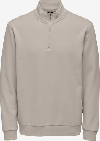 Only & Sons Sweatshirt 'Ceres' in Beige: Vorderseite