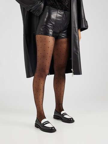 IRO Skinny Trousers in Black: front