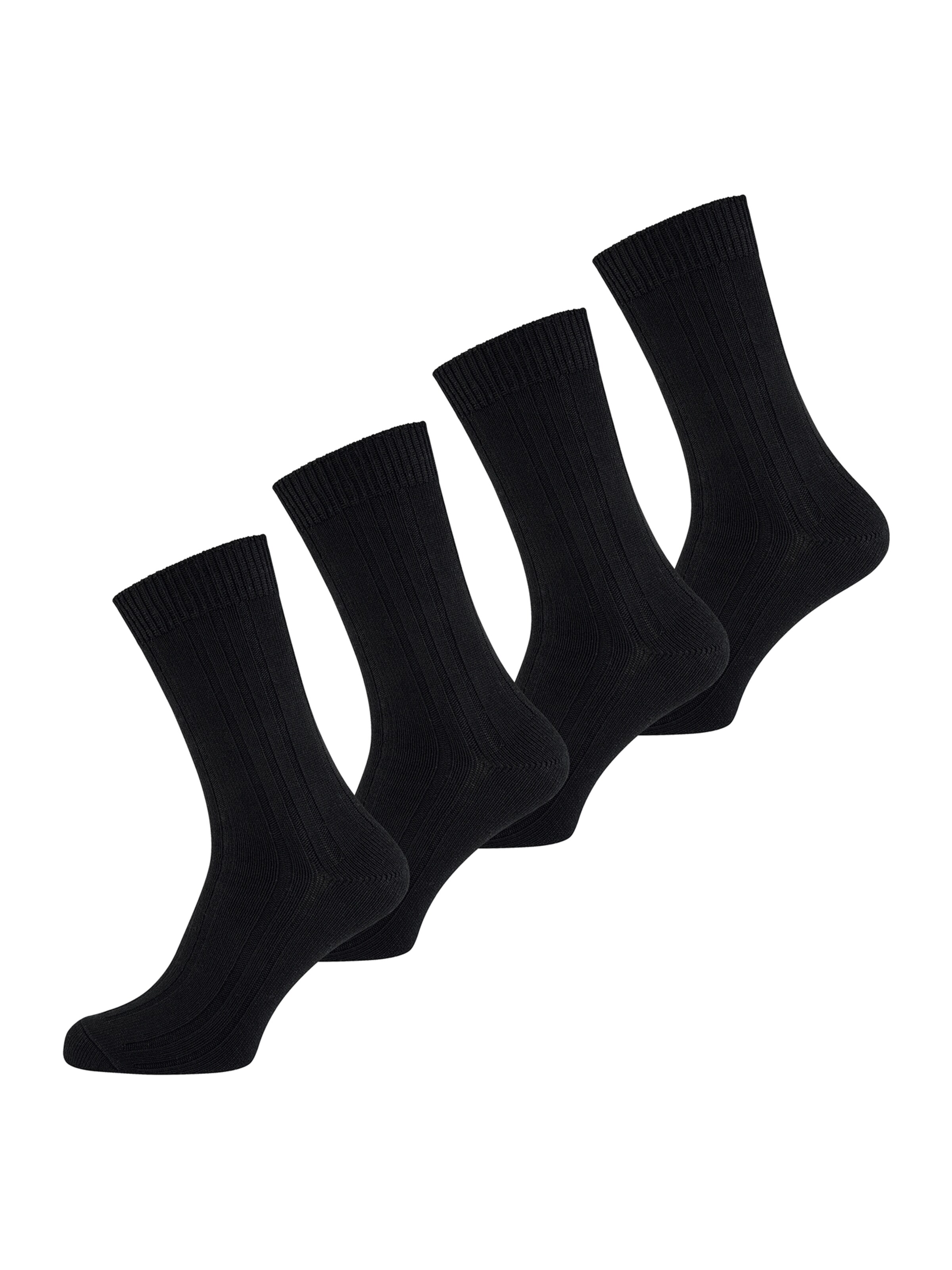Nur Der Socks in Black: front