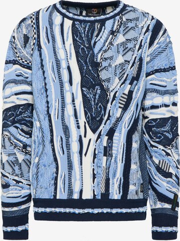 Carlo Colucci Sweater 'De Cristan' in Blue: front
