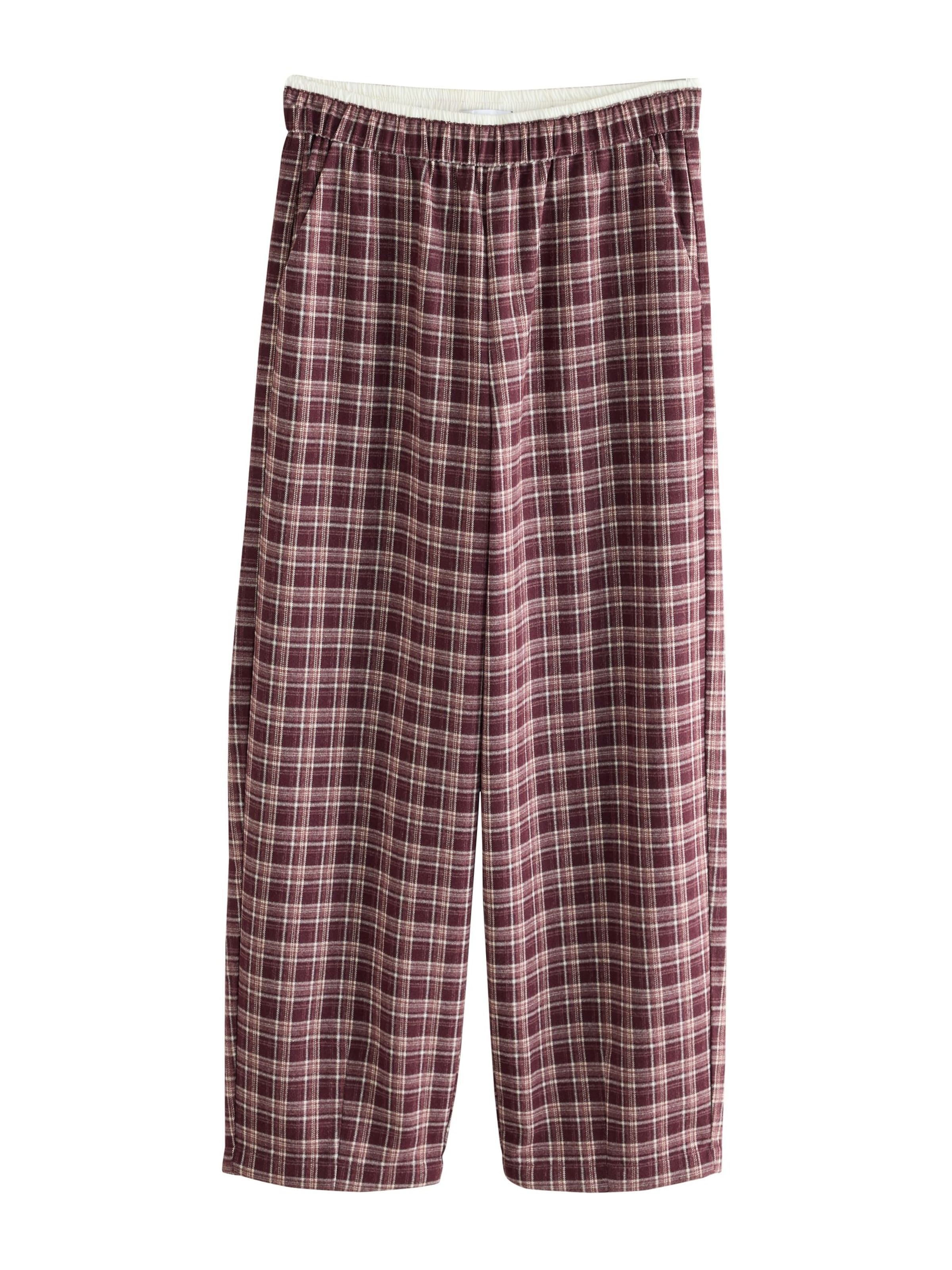 Next Trousers in 38/Extra Long Tall in Carmine red / Pastel red / Off white, Item view