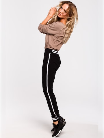 made of emotion - Slimfit Pantalón en negro