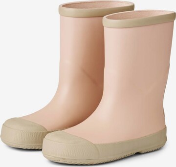 Wheat Rubber Boots 'Muddy' in Pink: front