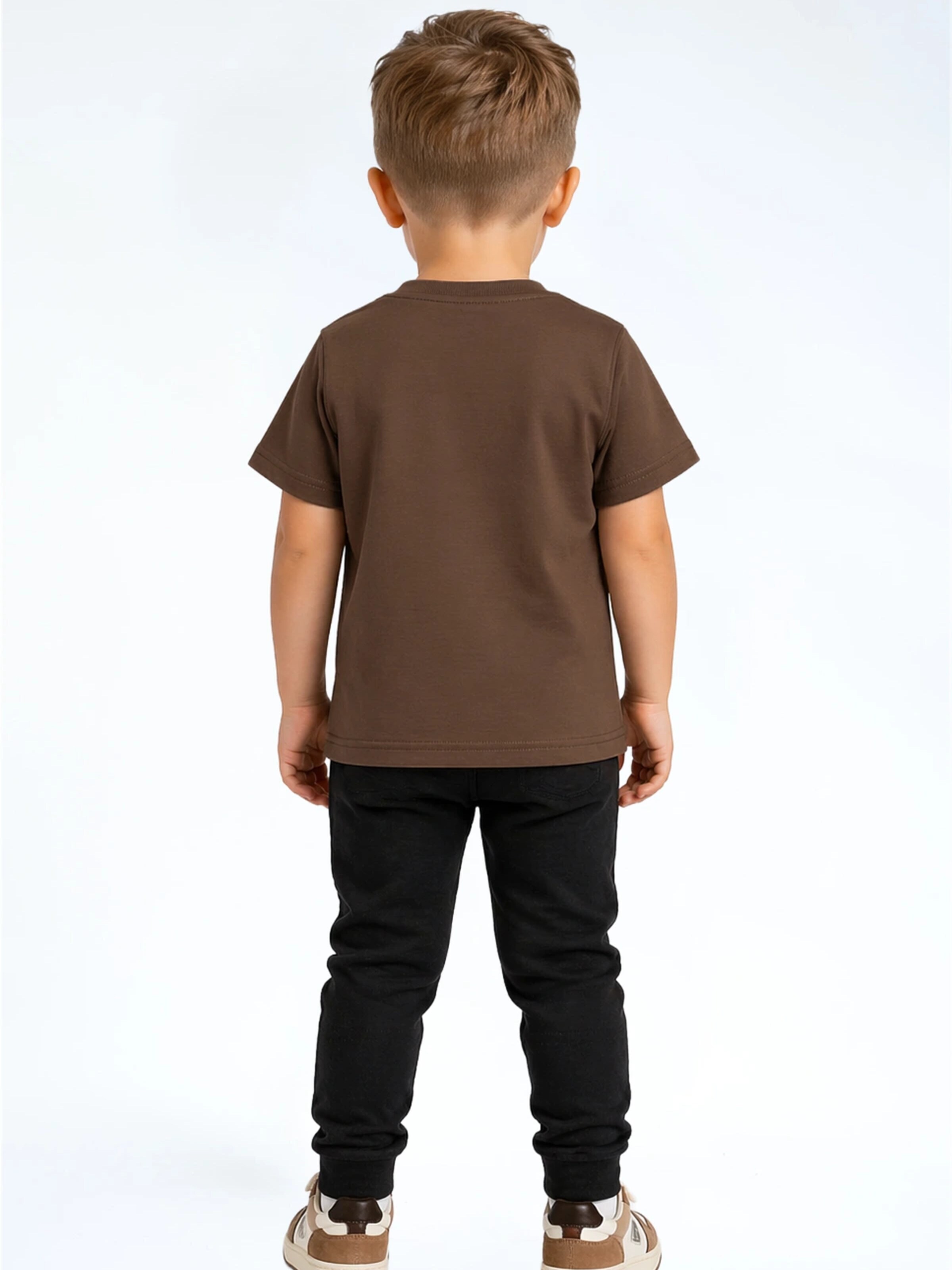 Donder Shirt 'Heavy Tee Essential Canary Yellow' in Brown