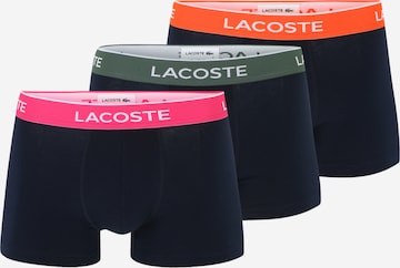 Boxers LACOSTE en bleu : devant