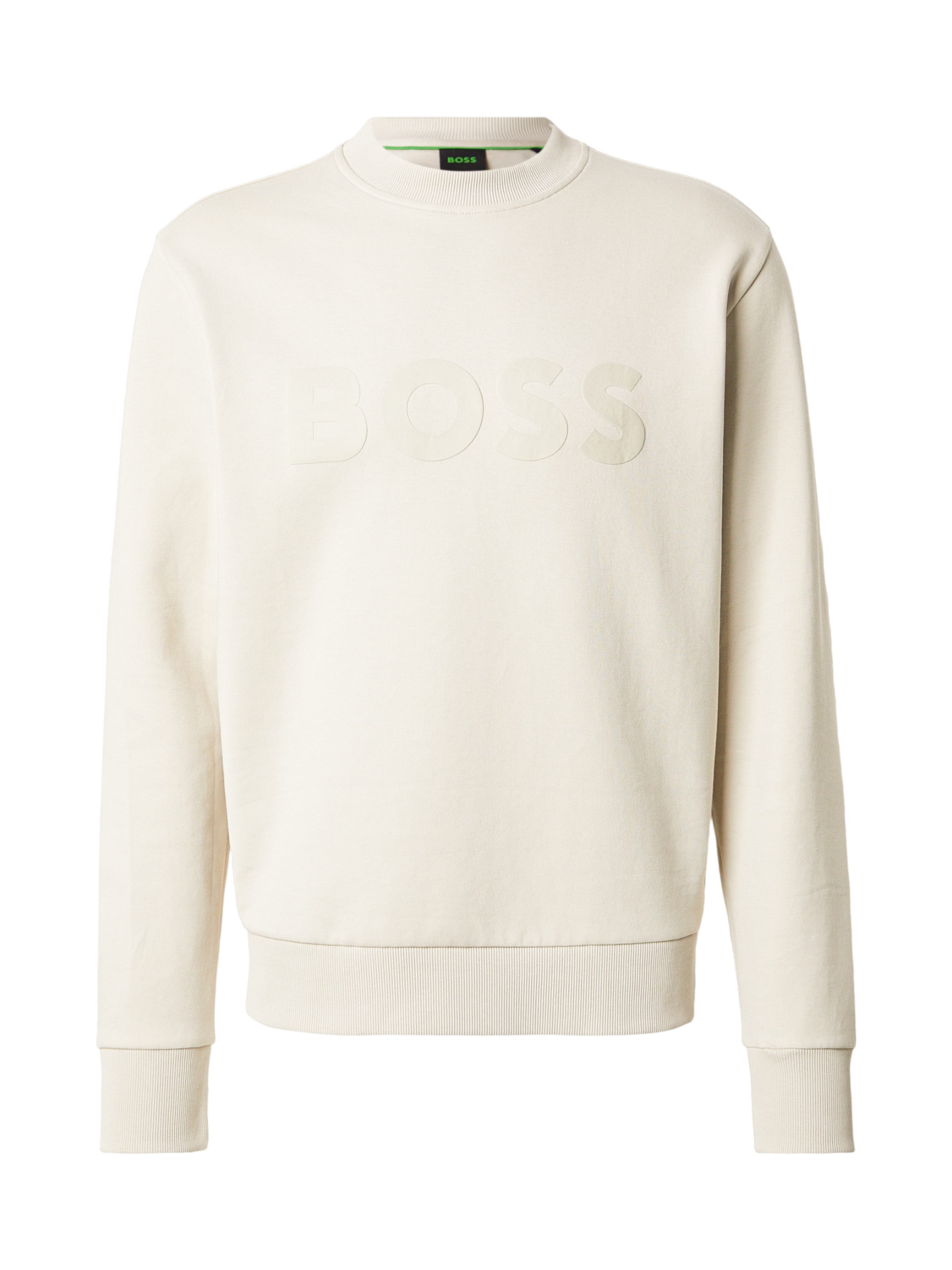 Sweat-shirt 'Salbo' BOSS en beige : devant