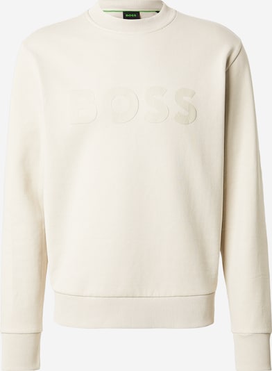 Megztinis be užsegimo 'Salbo' iš BOSS, spalva – gelsvai pilka spalva, Prekių apžvalga