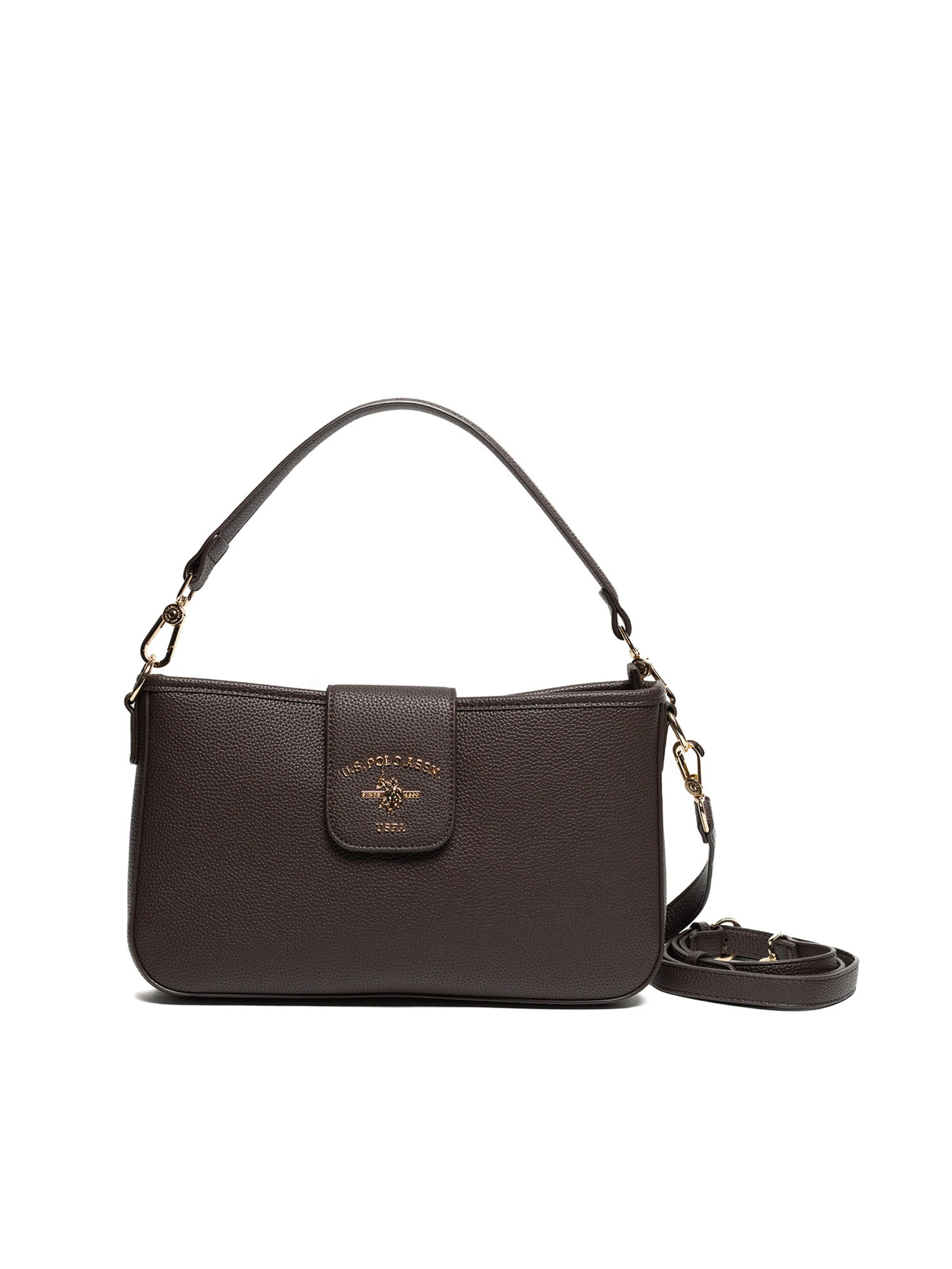 U.S. POLO ASSN. Shoulder bag in Brown: front