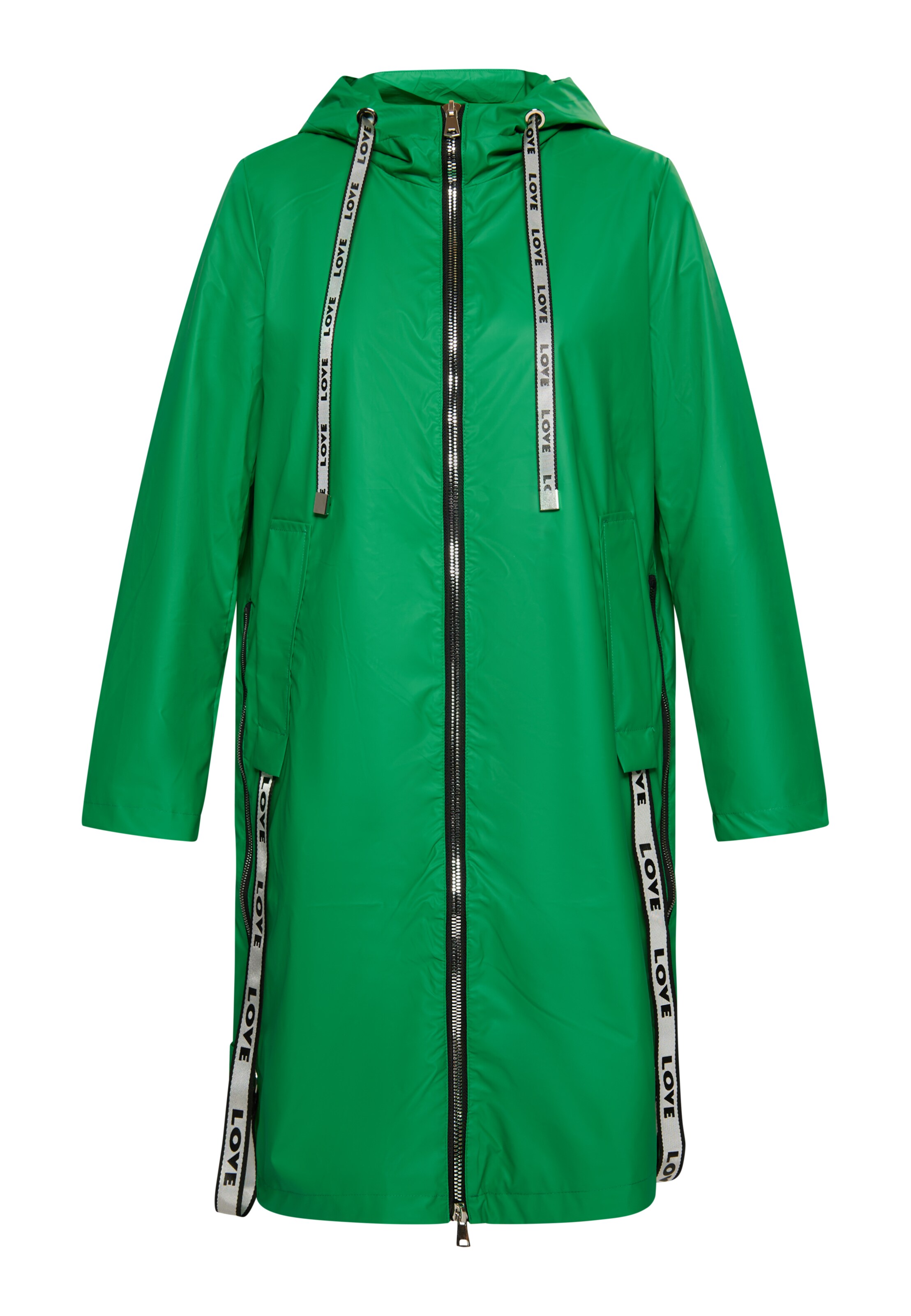MYMO Overgangsfrakke i grøn: forside