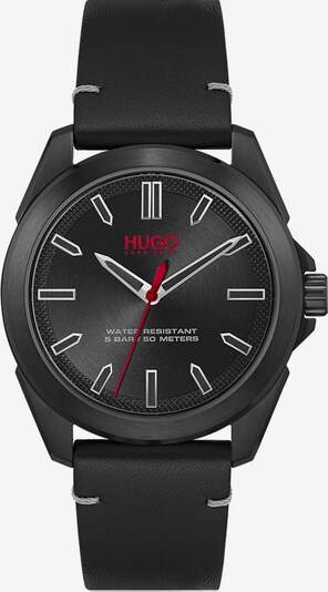 HUGO Analoguhr 'Adventure' in rot / schwarz / silber, Produktansicht