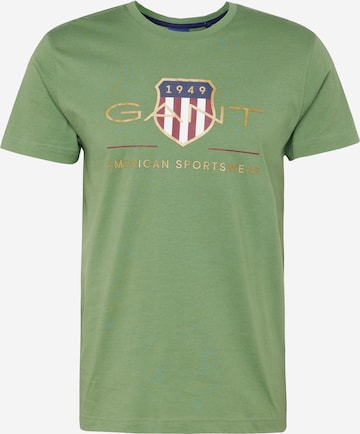 T-Shirt GANT en vert : devant