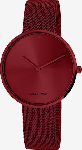 Jacques Lemans Analog Watch in Red: front