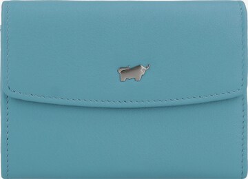 Braun Büffel Wallet in Blue: front