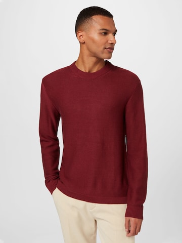 !Solid Пуловер 'Jarah' в червено: отпред