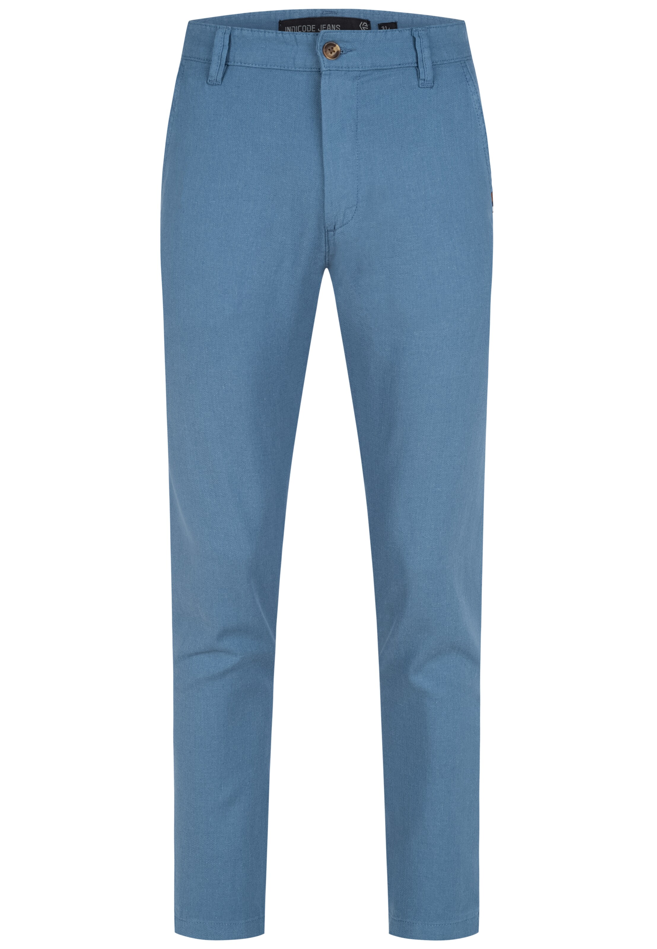 INDICODE JEANS Regular Trousers in Blue: front
