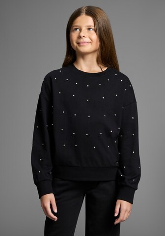 Bruno Banani LM Sweatshirt in Black: front