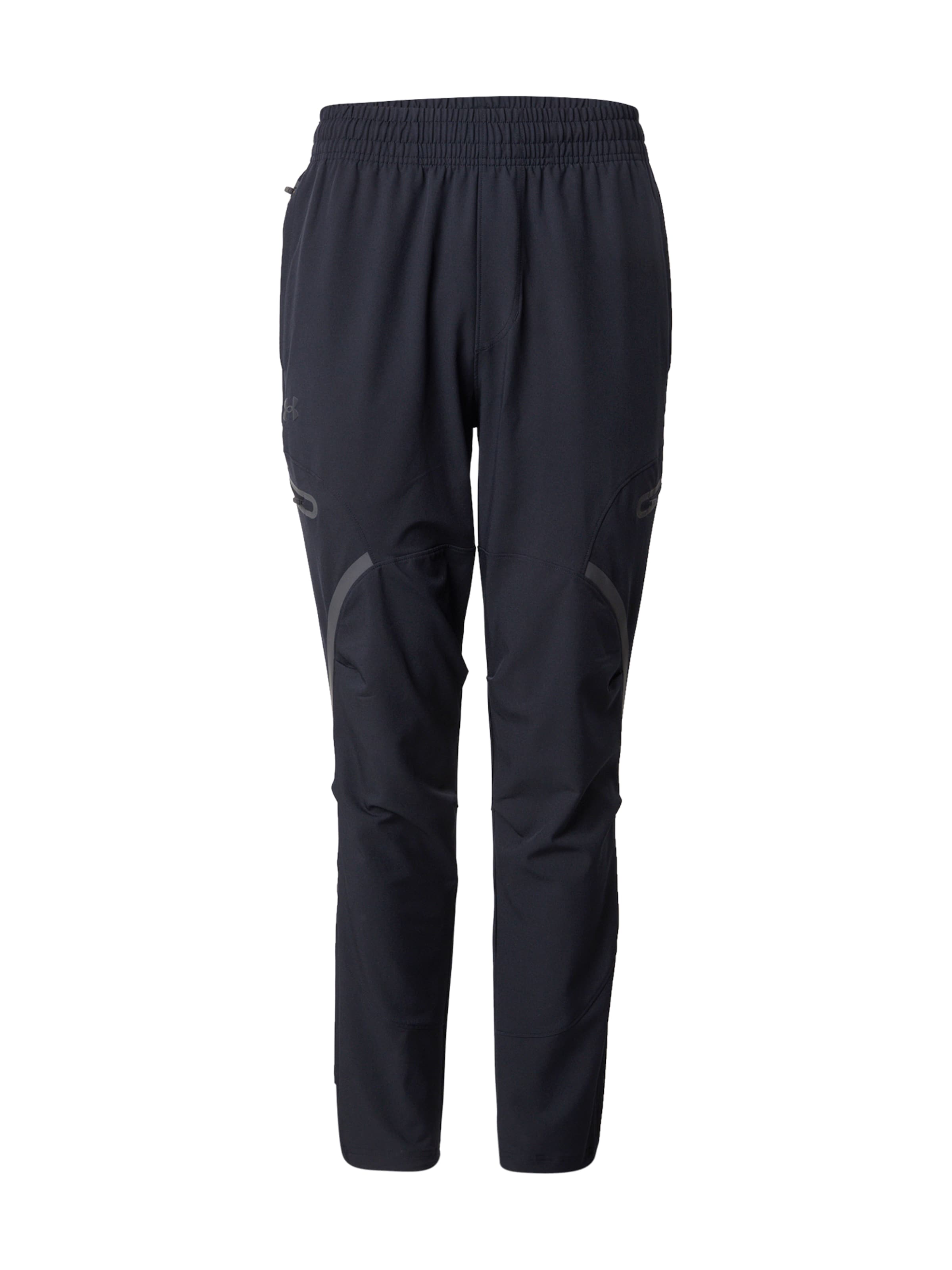 juoda UNDER ARMOUR Standartinis Sportinės kelnės 'Unstoppable': priekis