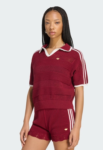 ADIDAS ORIGINALS Sweter 'Resort' w kolorze czerwony: przód