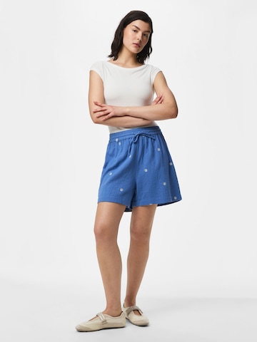 PIECES Loosefit Broek 'PCSastina' in Blauw