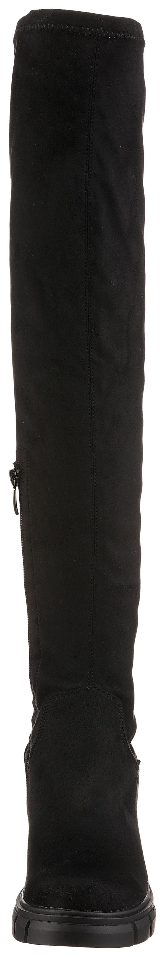 Aniston Over the Knee Boots in Black