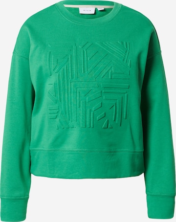 VILA Sweatshirt 'ZUNI' in Green: front