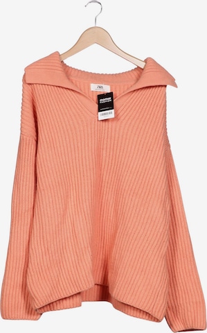 ZARA Sweater & Cardigan in 8XL in Orange: front