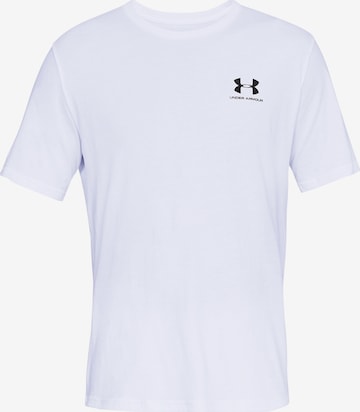 UNDER ARMOUR Performance Shirt in White: front