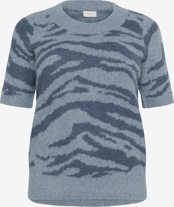 KAFFE CURVE Sweater 'Sandia' in Blue: front