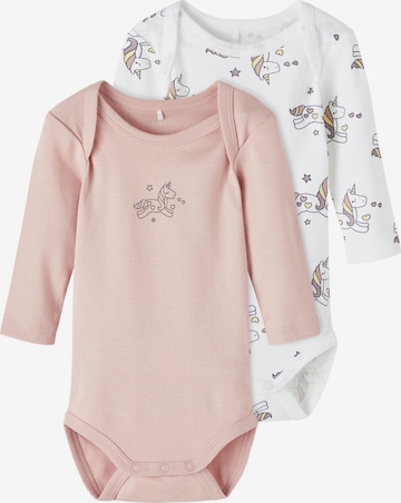 Tutina / body per bambino di NAME IT in rosa: frontale