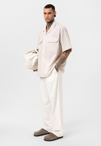 Dandalo Comfort fit Button Up Shirt 'Rik' in Beige