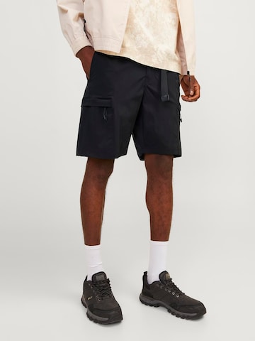 Regular Pantalon cargo 'JAIDEN KNIGHT' JACK & JONES en noir : devant