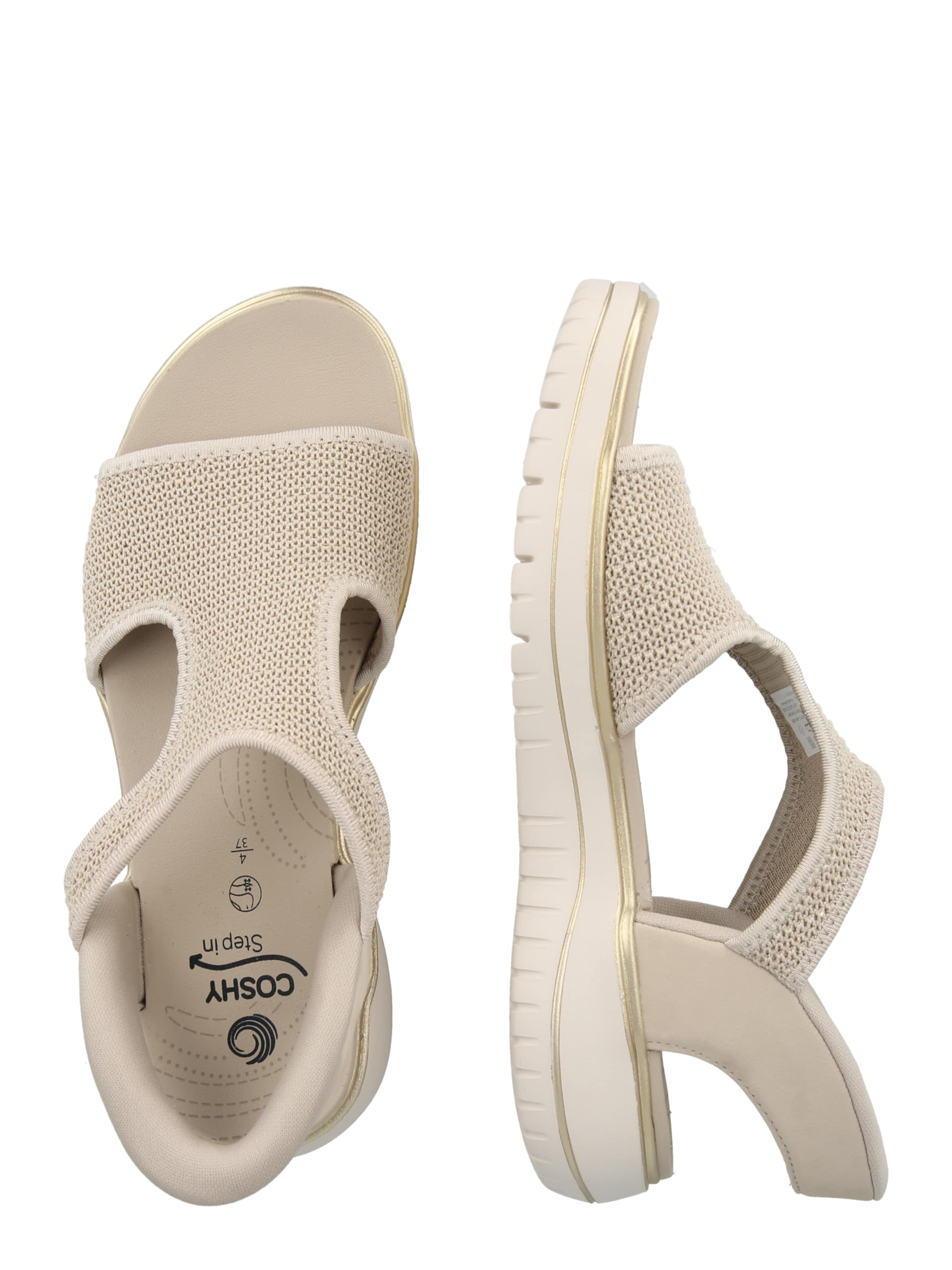 Sandales 'Coshy' JANA en beige