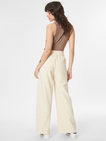 Wide leg Pantaloni cu dungă 'Ficaria' de la SECOND FEMALE pe bej