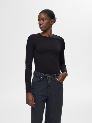 SELECTED FEMME Shirt in Black: front