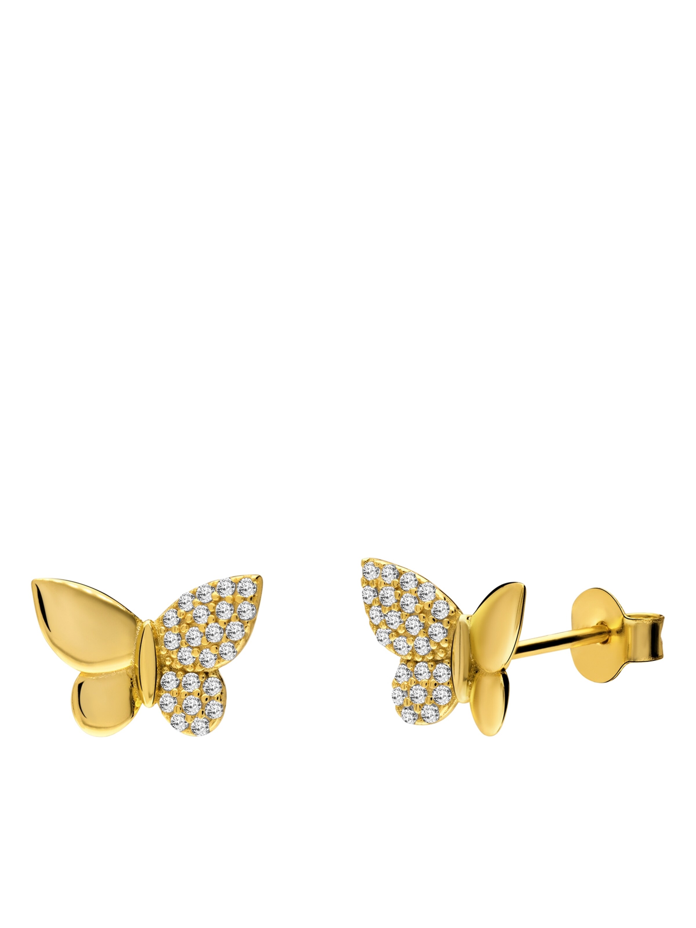 Lucardi Earrings in Gold: front