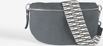 lePelou Gürteltasche 'TINA medium' in Grau: Vorderseite
