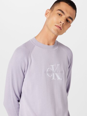 Calvin Klein JeansPulover 'DRIVER' - ljubičasta boja