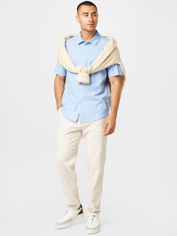 ABOUT YOU Regular fit Button Up Shirt 'Noah' in Blue