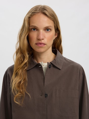 Camicia da donna di SELECTED in marrone