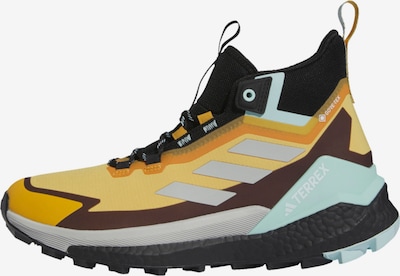 ADIDAS TERREX Boots 'Free Hiker' en chocolat / jaune / menthe / orange, Vue avec produit