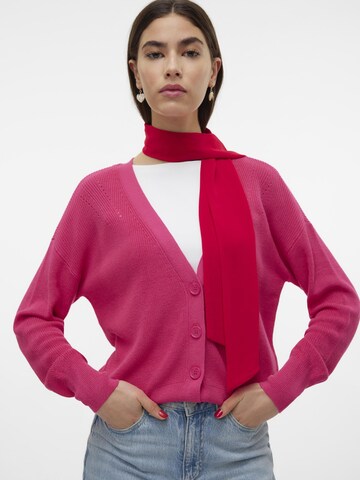 VERO MODA Knit Cardigan 'NEW LEXSUN' in Pink