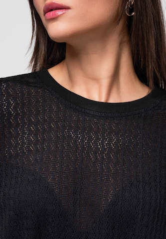 Ombre Blouse in Black