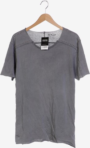REPLAY Shirt in XL in Grey: front