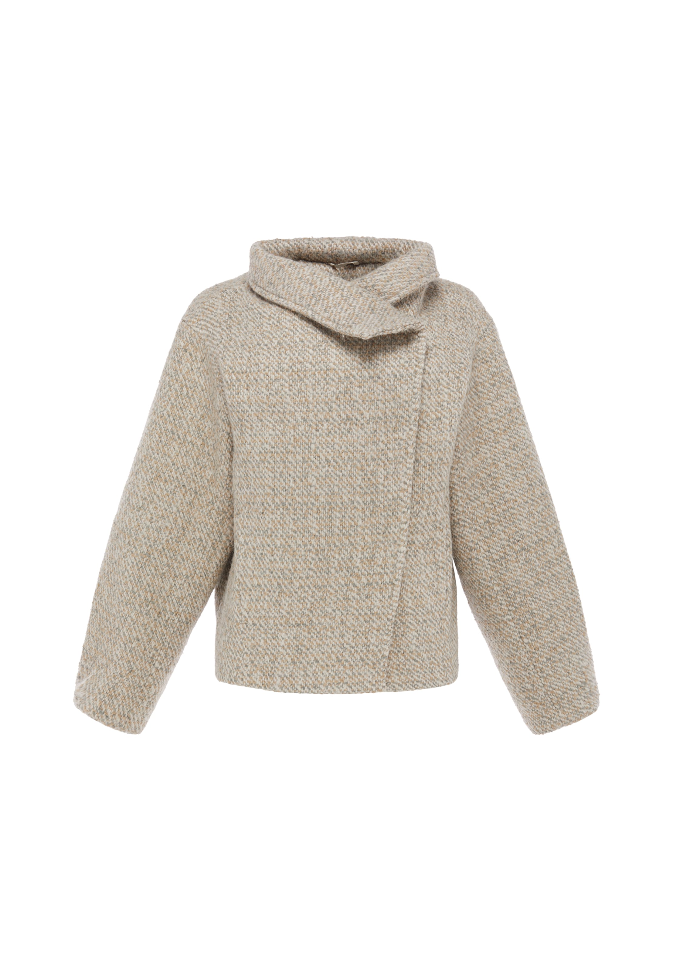 Manteau mi-saison 'Minimalistic' usha WHITE LABEL en blanc : devant