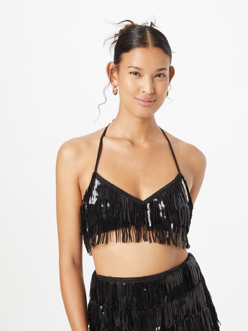 NLY by Nelly Top in Black: front