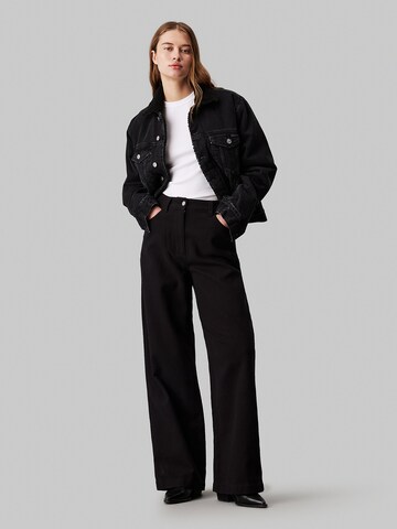Loosefit Pantalon à pince Calvin Klein Jeans en noir