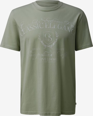 QS Shirt 'Q/S designed by - Heren t-shirt' in Groen: voorkant
