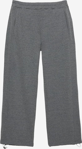 Pull&Bear Wide Leg Housut värissä harmaa: etupuoli