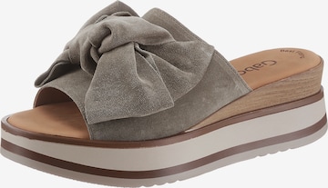 GABOR Mules in Grey: front