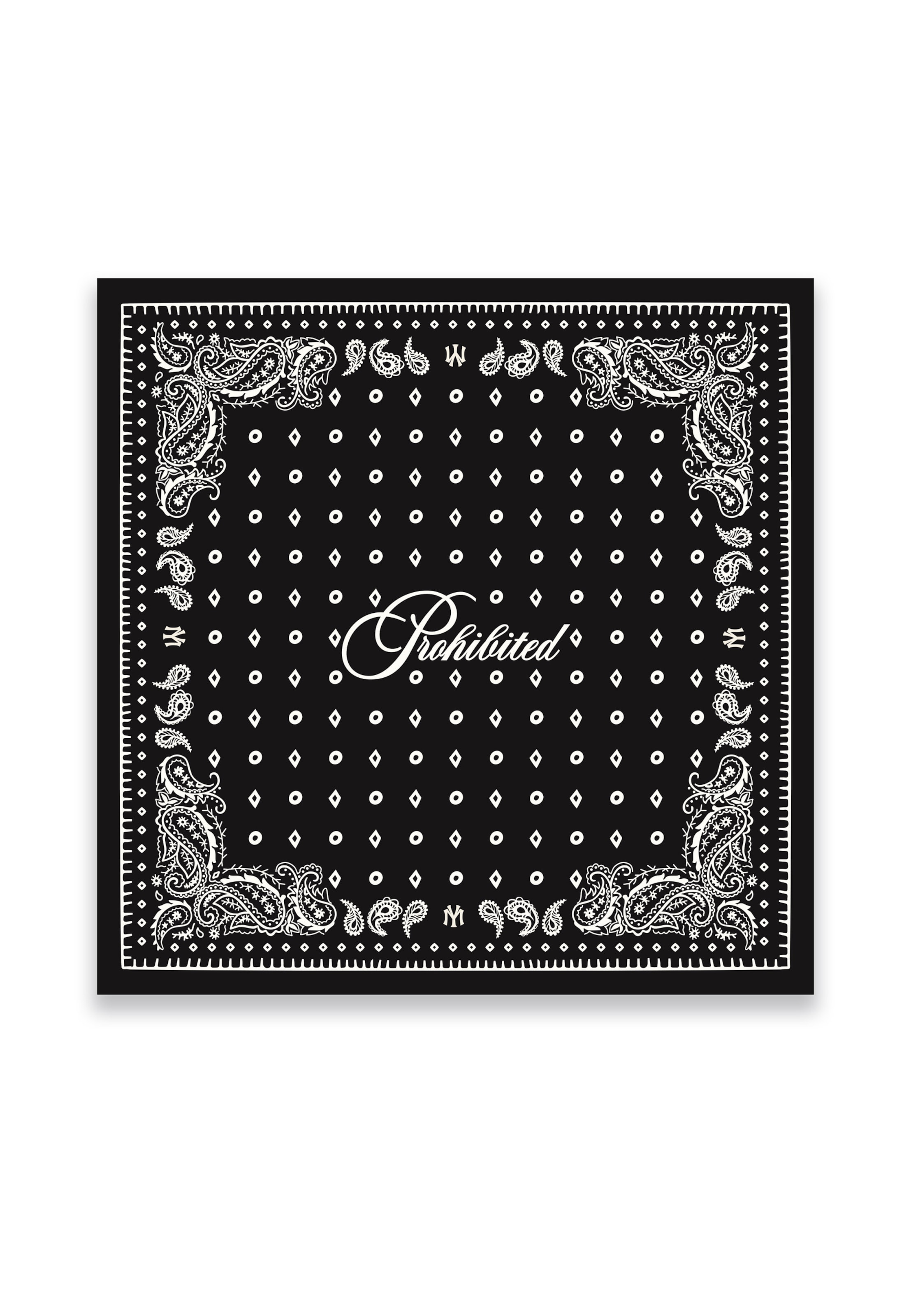 Prohibited Kendő - fekete: elől